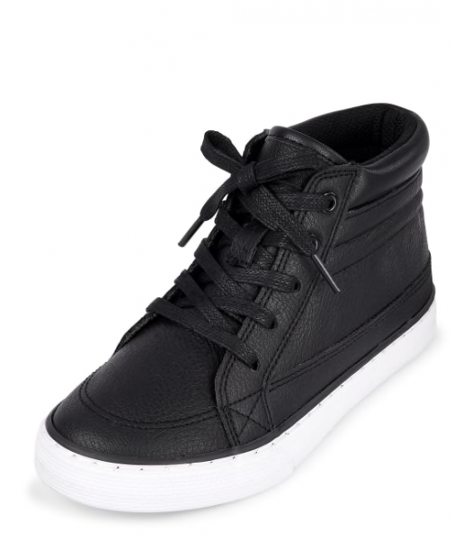 Childrens Place Black High Top Sneakers